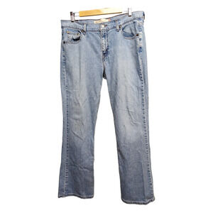Womens LEVIS 515 Signature Stretch Mid Rise Bootcut Jeans Size 14 M Light Wash